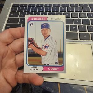 Adbert alzolay baseball card